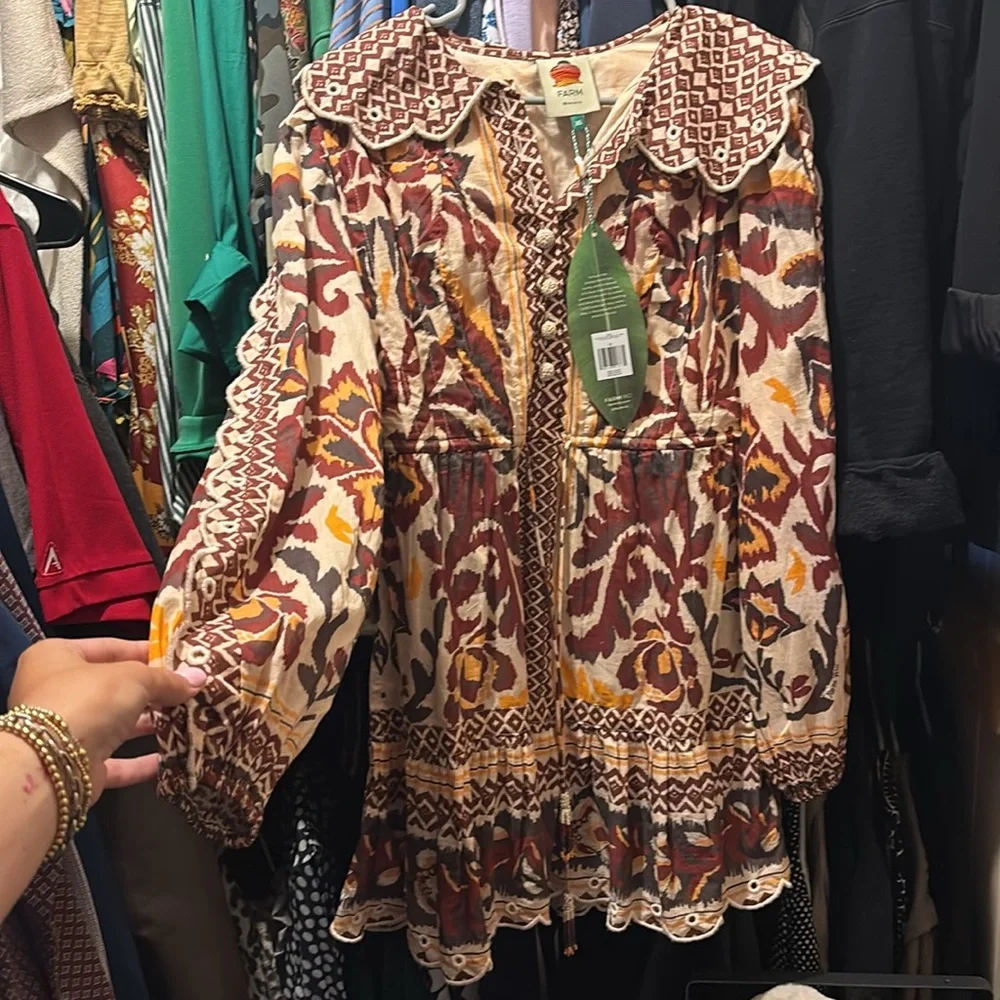 FARM Rio Multicolor Patterned Mini Dress - Picture 6 of 7